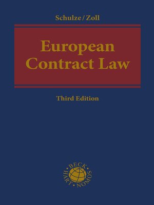 cover image of European Contract Law